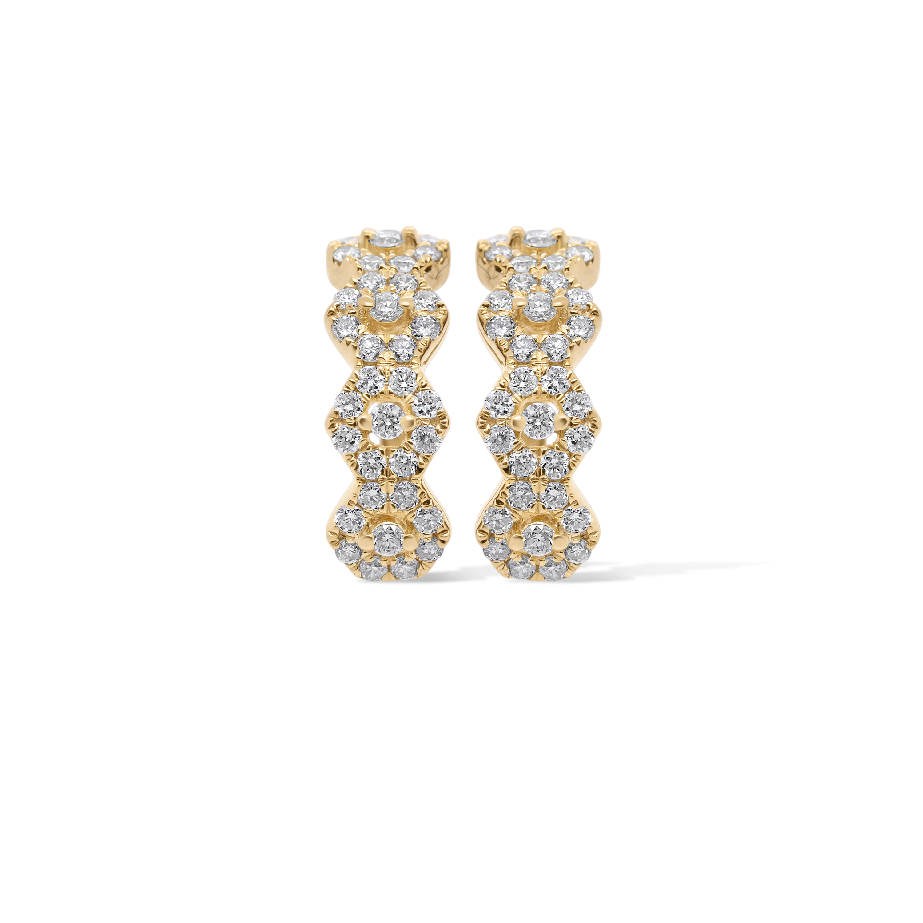 Diamond Hoop Earrings 0.45 ct. 10K Yellow Gold